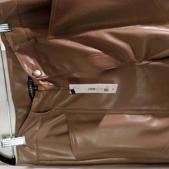 NWT Dynamite Faux Leather Pants - Picture 5 of 7